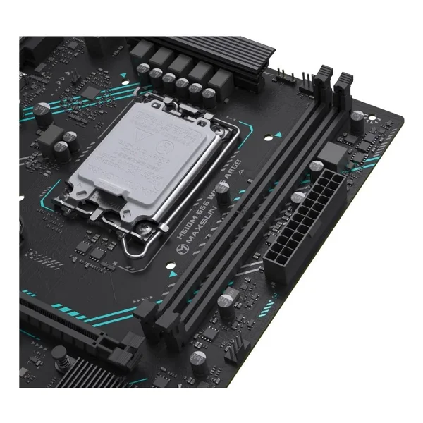 Maxsun H610m 666 Wıfı6 Argb Intel Lga1700 DDR4 Micro Atx Anakart - Görsel 3