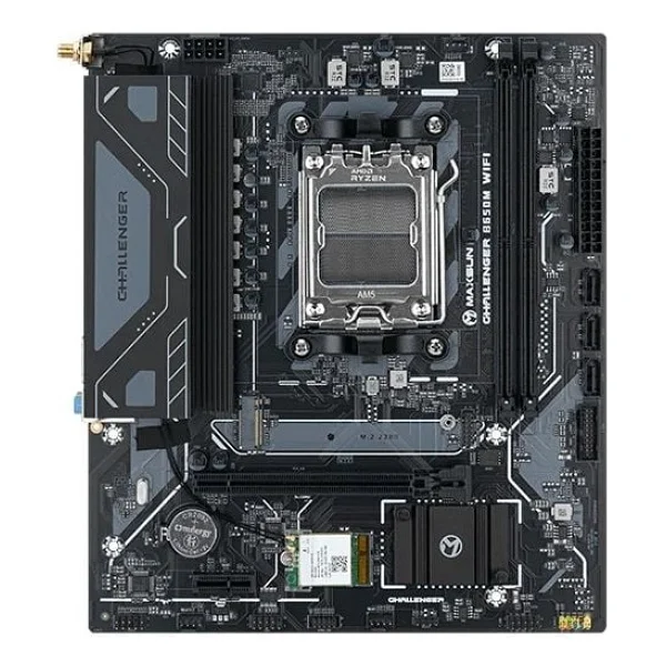 Maxsun Challenger B650M Wi-Fi V2 AMD AM5 DDR5 Micro ATX Anakart - Görsel 2
