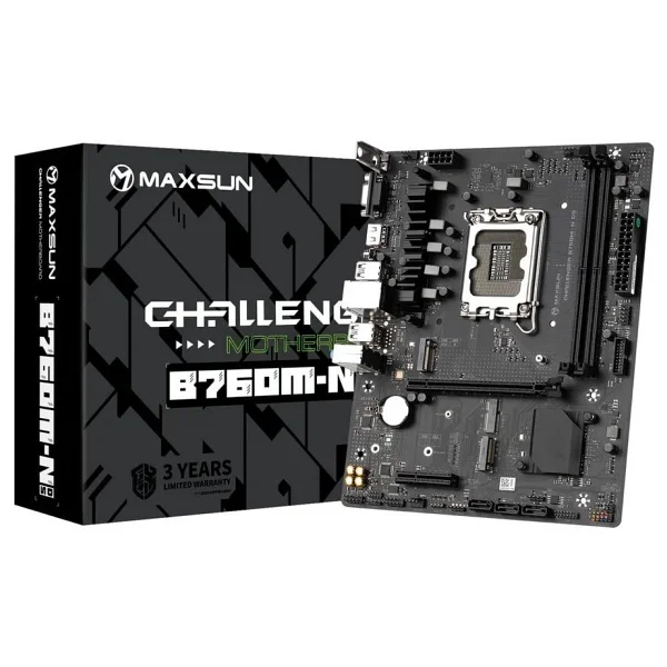 Maxsun Challenger B760m-N D5 V2 Intel Lga1700 DDR5 Micro Atx Anakart - Görsel 8
