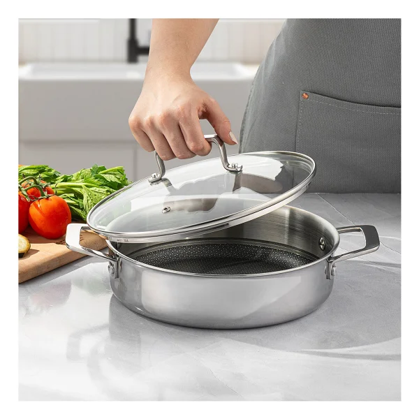 Emsan Pro Tri Ply 24 Cm Çelik Karnıyarık Tenceresi - Görsel 3