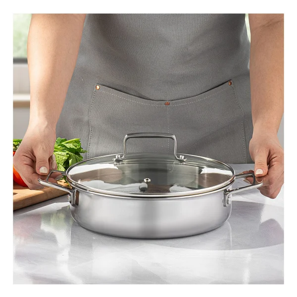 Emsan Pro Tri Ply 24 Cm Çelik Karnıyarık Tenceresi - Görsel 4