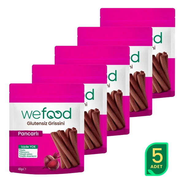 Wefood Glutensiz Grissini Pancarlı 40 G 5'li - Görsel 4