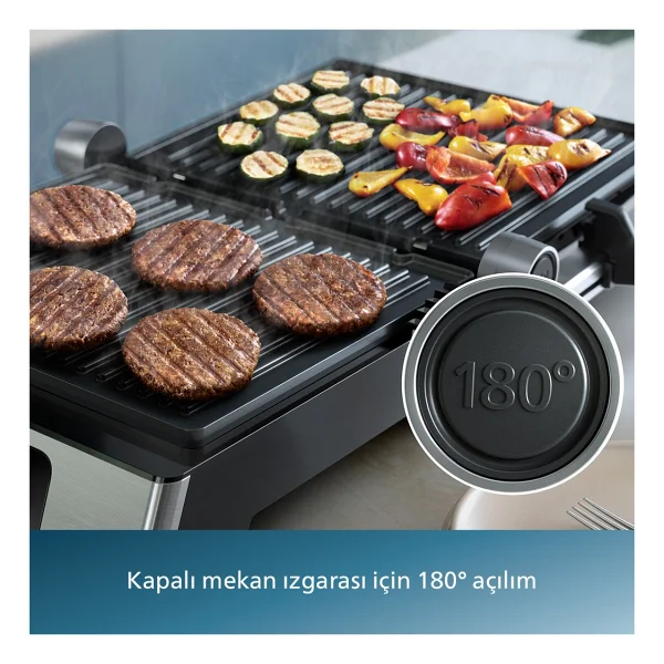 Philips 5000 Serisi Contact Grill Hd6301/90 2200 W Tost Makinesi - Görsel 6