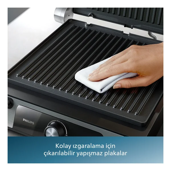 Philips 5000 Serisi Contact Grill Hd6301/90 2200 W Tost Makinesi - Görsel 7