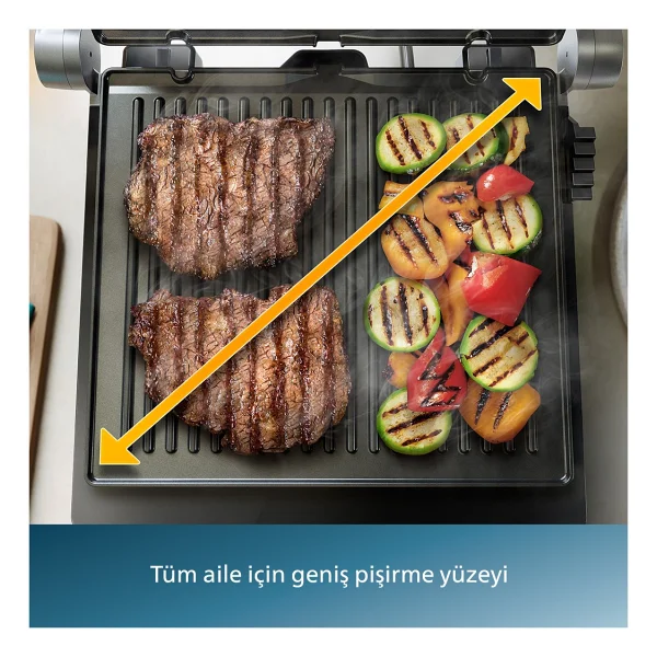 Philips 5000 Serisi Contact Grill Hd6301/90 2200 W Tost Makinesi - Görsel 8