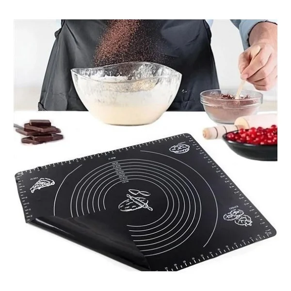Buffer Silikon Çok Amaçlı Geniş Hamur Matı Hamur Açma Matı 40x50 Cm - Görsel 2