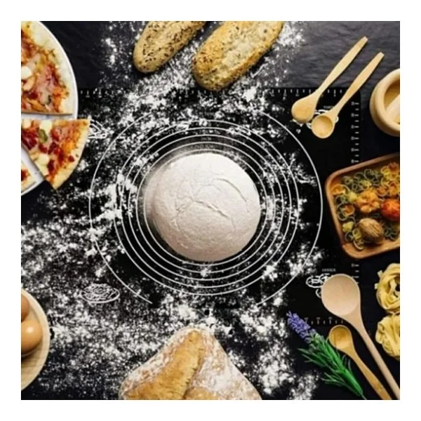 Buffer Silikon Çok Amaçlı Geniş Hamur Matı Hamur Açma Matı 40x50 Cm - Görsel 3