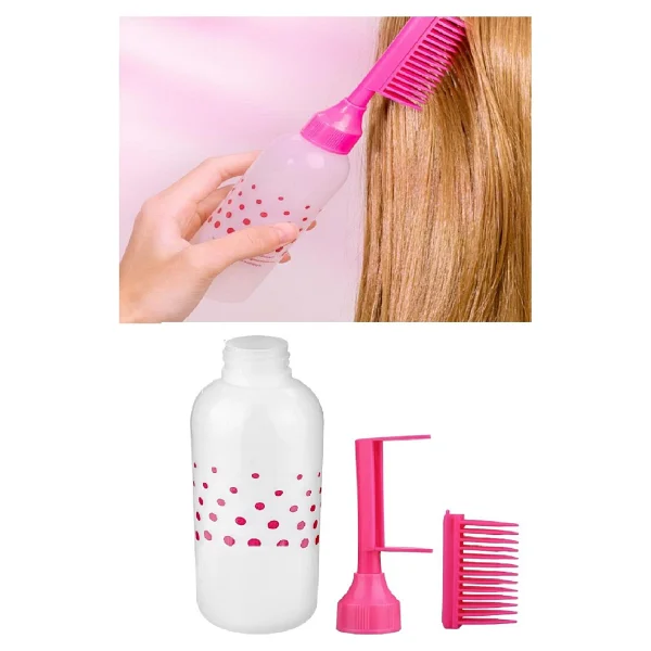 Mcm Group Yatay Model 150ml Saç Boyası Fırçası Taraklı Boş Şişe Aplikatör Boyama Şampuan Saç Yağı Bakım Tarağı - Görsel 2