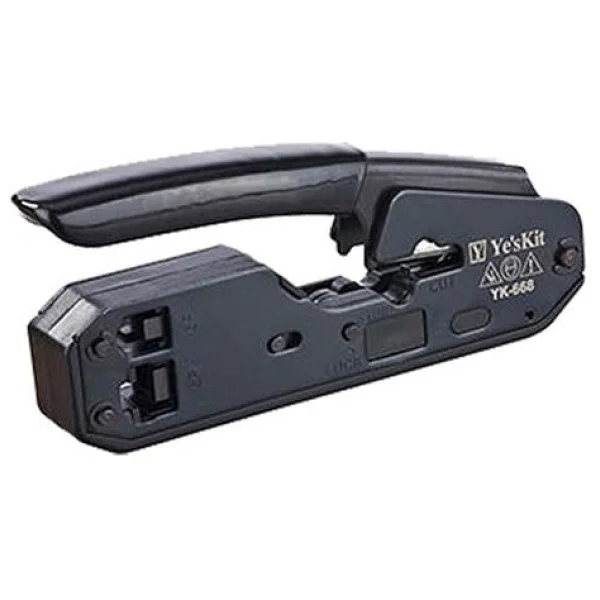 Powermaster Yk-668 Çok Fonksiyonlu Rj11 Rj12 Rj45 3in1 Kablo Kesme - Soyma - Konnektör Çakma Pensesi - Görsel 2