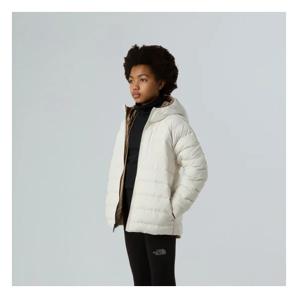 The North Face Perrito Nf0a88ueqlı1 Kapüşonlu Çift Taraflı Beyaz Çocuk Mont - Görsel 2