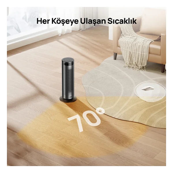 Dreo Solaris 628 2000 W Seramik Fanlı Isıtıcı - Görsel 5