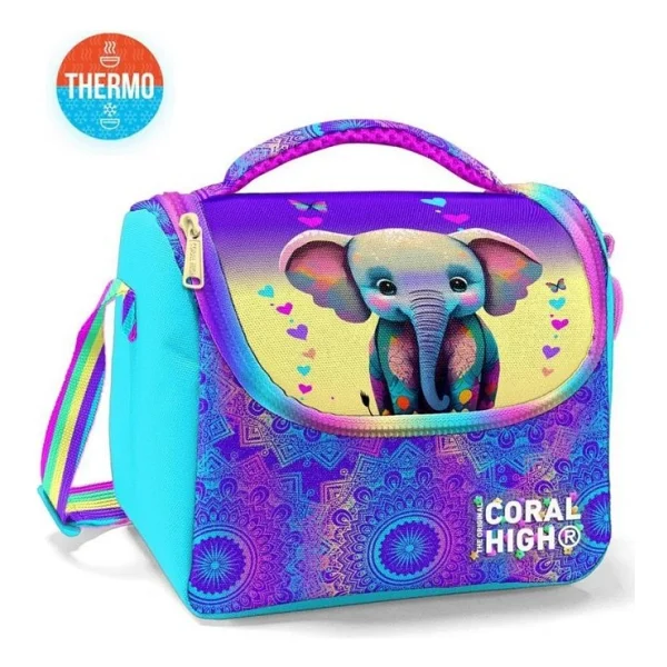 Coral High 11883 Fil Desenli Termoslu Beslenme Çantası - Görsel 8