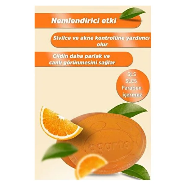 Agarta Doğal Portakal Sabunu Cildi Kurutmadan Temizler 125 G El Yapımı Lüks Sabun - Görsel 4