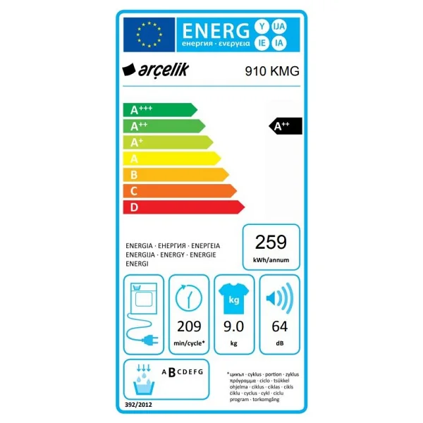 Arçelik 910 Kmg 9 Kg Çamaşır Kurutma Makinesi - Görsel 3
