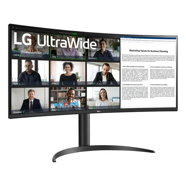 Lg Ultrawide 34wr55qk-B 34" 5 Ms Wqhd Curved 100 Hz Monitör - Görsel 2