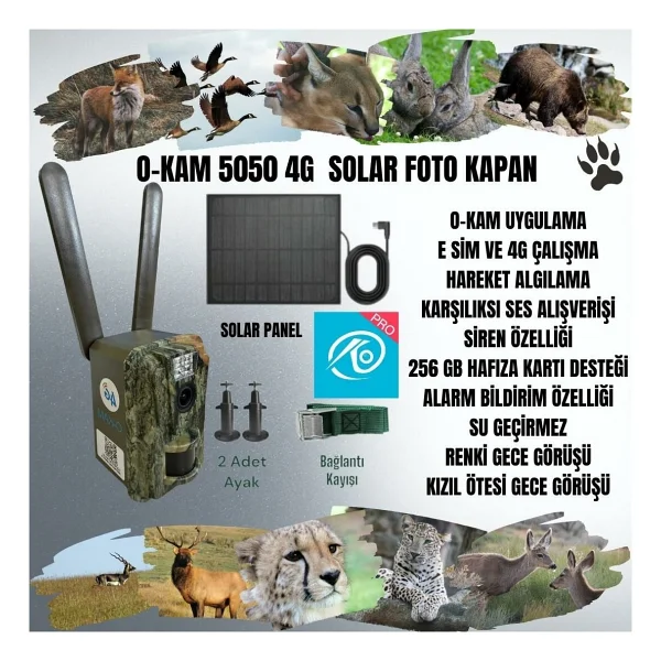 O-Kam 5050 Solar Fotokapan - Görsel 2