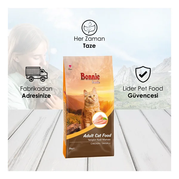 Bonnie Tavuklu 10 Kg Yetişkin Kedi Maması - Görsel 3