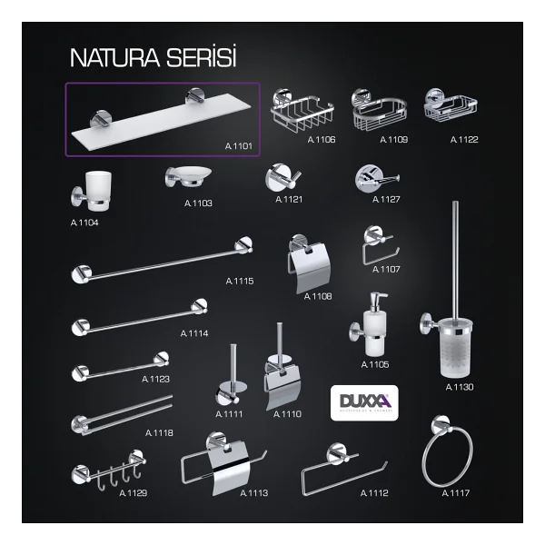 Duxxa Natura Etajer 45cm A.1101 Gümüş - Görsel 4