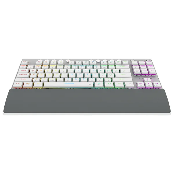 Rampage Beru Beyaz RGB Tkl Red Switch Kablosuz Mekanik Oyuncu Klavyesi - Görsel 4