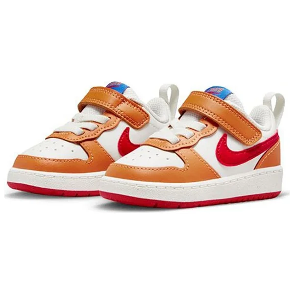 Nike Court Borough Low 2 TDV BQ5453-119 Turuncu Bebek Spor Ayakkabı - Görsel 3