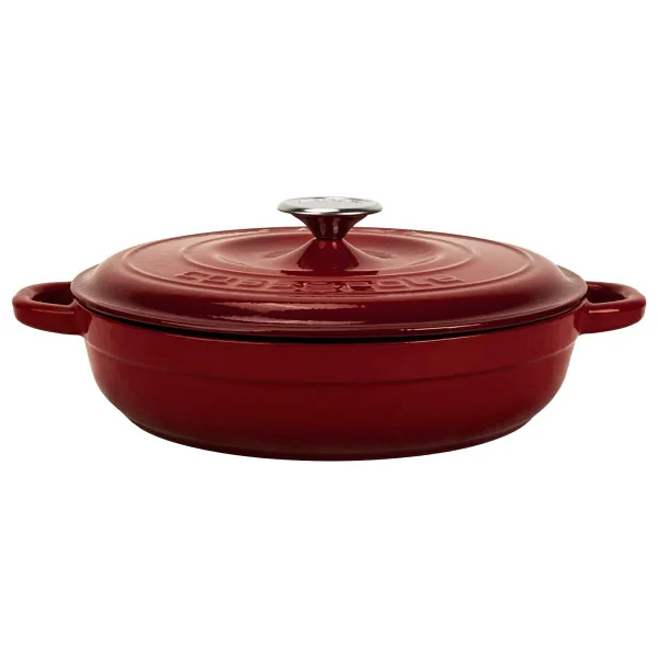 Lava New Heritage Bordo 28 Cm Basık Döküm Tencere - Görsel 6