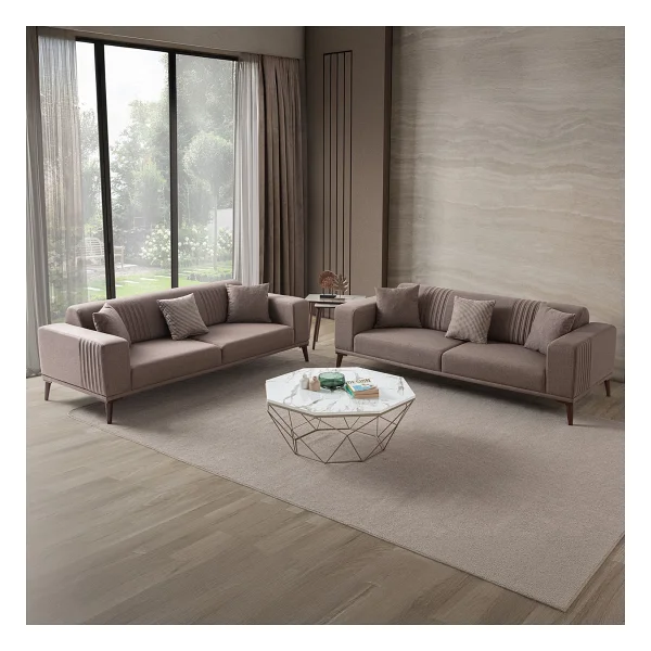 Edsy Home Regnar 3+3 Koltuk Takımı Gri - Görsel 6