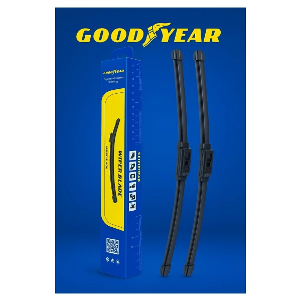 Goodyear Fiat Fiorino Supermute 2'li Muz Silecek Takımı 2007-2022 Mınıvan (650mm+480mm) - Görsel 2