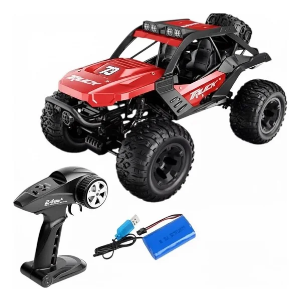 Gepettoys 1/10 4wd 4x4 Off Road 2.4ghz Uzaktan Kumandalı Şarjlı Oyuncak Rc Araba - Görsel 2