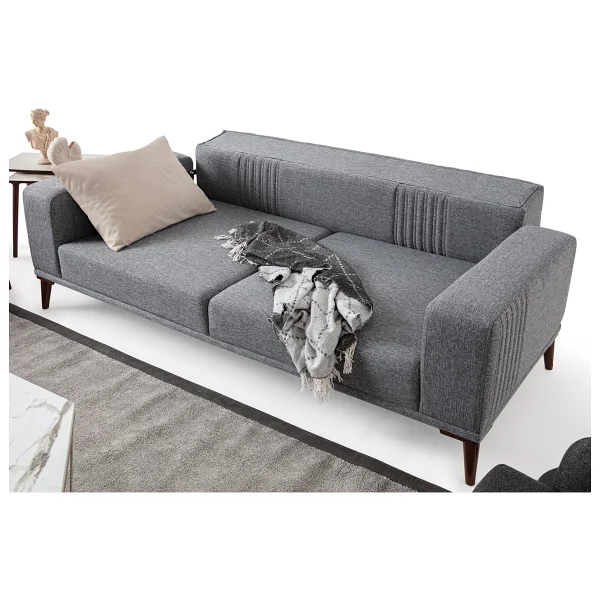 Edsy Home Regnar 3+3 Koltuk Takımı Gri - Görsel 2