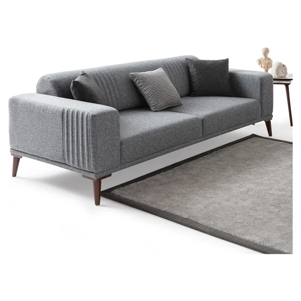Edsy Home Regnar 3+3 Koltuk Takımı Gri - Görsel 3