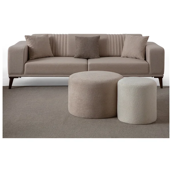 Edsy Home Regnar 3+1 Koltuk Takımı Sütlü Kahve - Görsel 2
