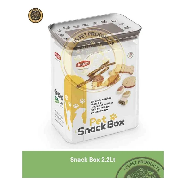 Stefanplast Gri-Beyaz Diktörtgen Snackbox 2.2 Lt - Görsel 3