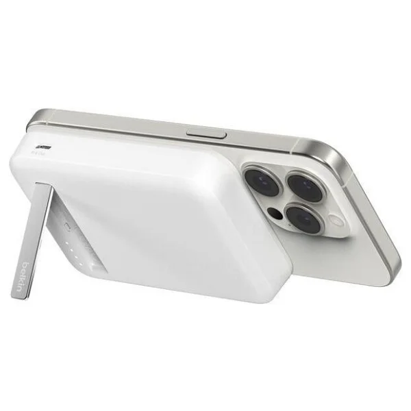 Belkin Boostcharge Pro Bpd007btwt Beyaz 8000 mAh Hızlı Şarj Magsafe Powerbank - Görsel 2