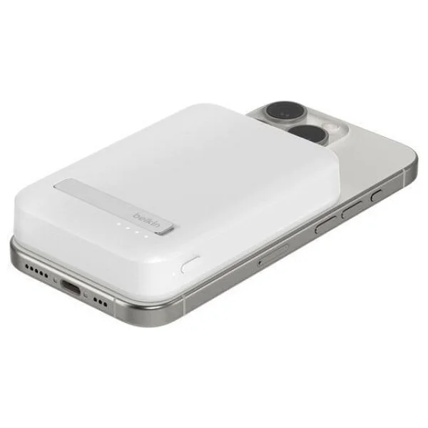 Belkin Boostcharge Pro Bpd007btwt Beyaz 8000 mAh Hızlı Şarj Magsafe Powerbank - Görsel 4