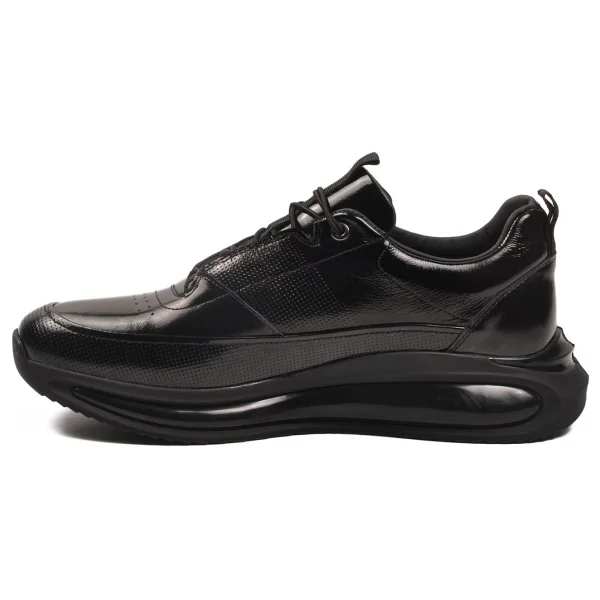 Siyah Rugan Hakiki Deri Anatomik Erkek Sneaker 152-22053 M - Görsel 2
