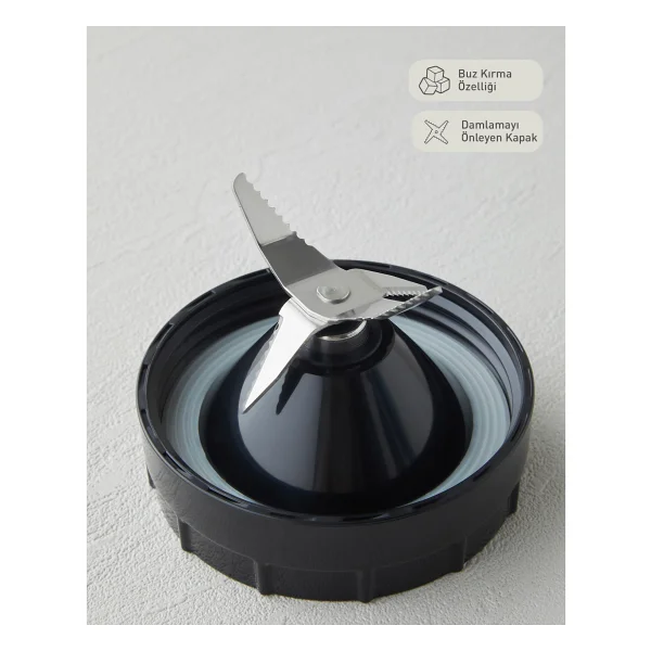 English Home Sbl 3001 Siyah Krom Cam Sürahi Blender - Görsel 9