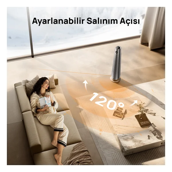 Dreo Solaris 718 Uzaktan Kumandalı 2000 W Seramik Fanlı Isıtıcı - Görsel 5