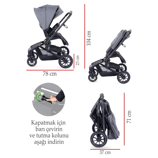 Prego 2064 Maybach Travel Sistem Bebek Arabası - Görsel 2