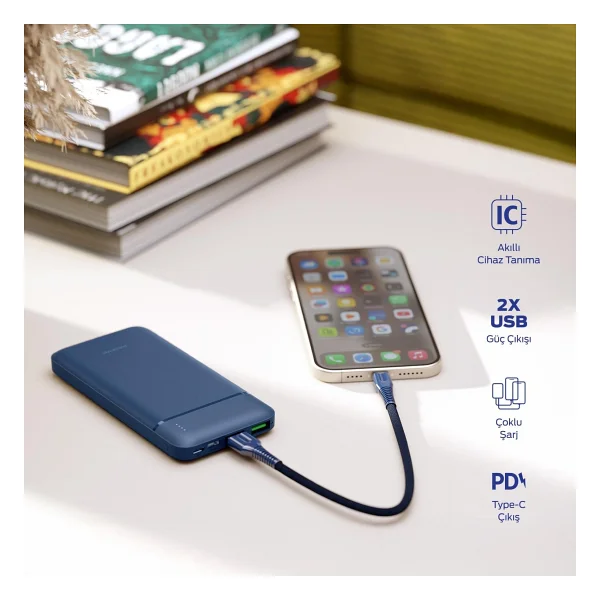Polosmart Pbs131 10000 mAh Hızlı Şarj Powerbank - Görsel 2