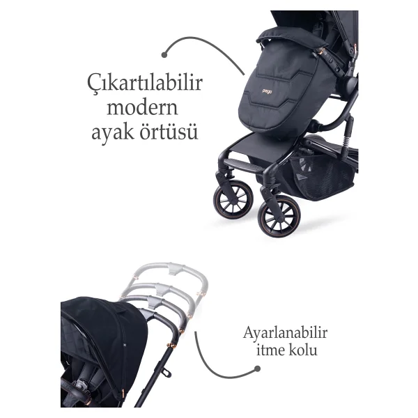 Prego 2064 Maybach Travel Sistem Bebek Arabası Siyah - Görsel 2