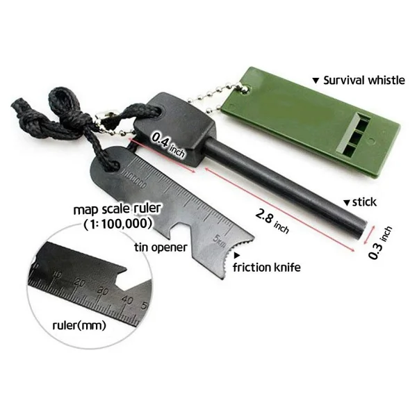 Mcm Group Survive Magnezyum Çubuğu Ateş Başlatıcı Çakmak Taşı ( Lisinya ) - Görsel 4