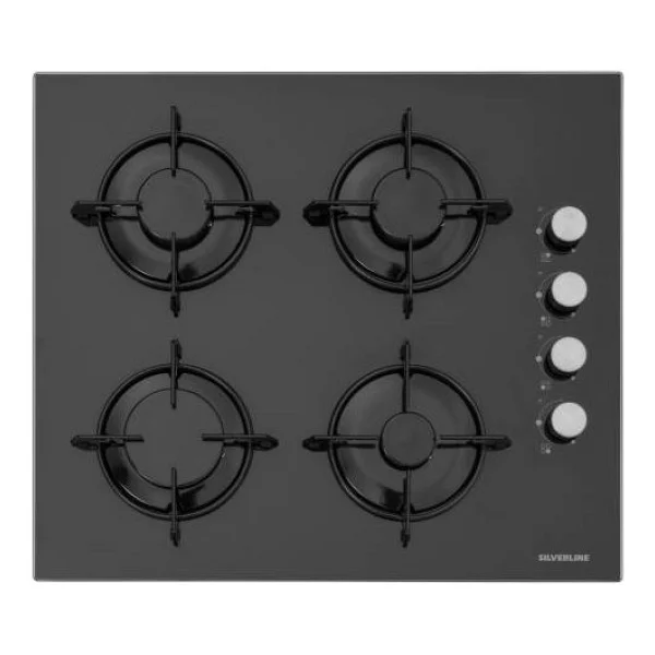 Silverline Siyah Cam Ankastre Set Bo6502b02-Cs5335b01-3457 Soho - Beyaz - Görsel 3