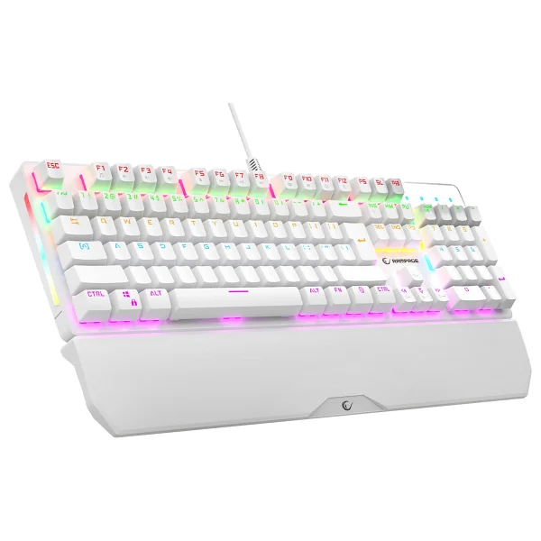 Rampage Umbra KB-R86 Beyaz Blue Switch Kablolu Mekanik Oyuncu Klavyesi