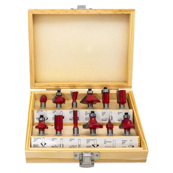 Rox Wood 12 Parça Ahşap Freze Seti 8mm Sap - Görsel 3