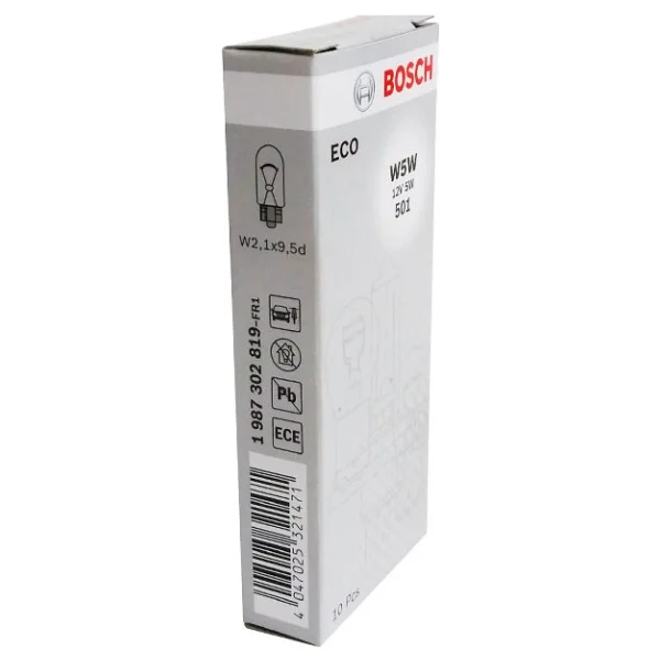Bosch Eco Dipsiz Ampul 12v 5w T10 W5w 10'lu Paket - Görsel 2