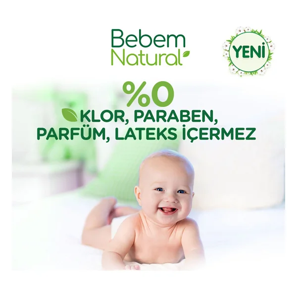 Bebem Natural 5 Numara Junior 120'li Bebek Bezi - Görsel 7