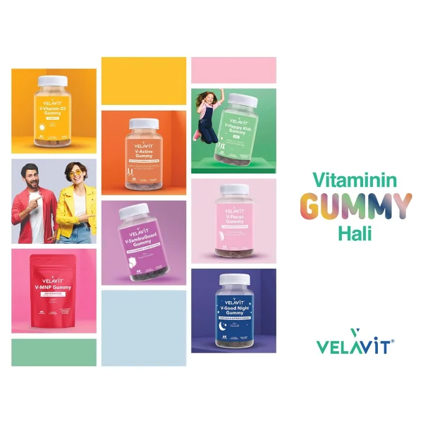 Velavit V Vitamin D3 60 Gummies - Görsel 10