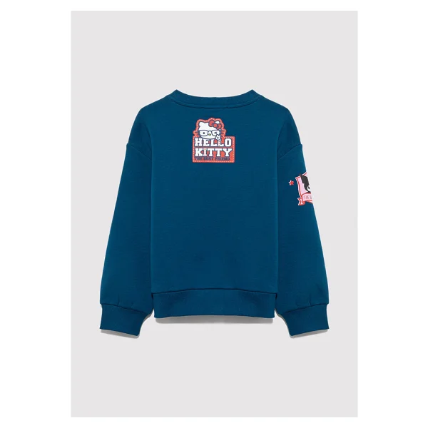 Mavi Hello Kitty Baskılı 7S10164 Çocuk Sweatshirt - Görsel 5