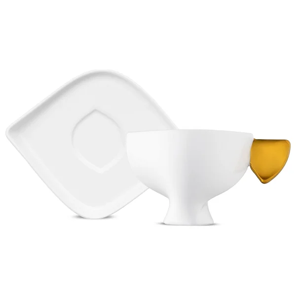 Jumbo Glide Gold 4 Parça 2 Kişilik Kahve Fincan Takımı - Görsel 3