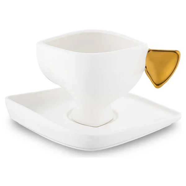 Jumbo Glide Gold 4 Parça 2 Kişilik Kahve Fincan Takımı - Görsel 4